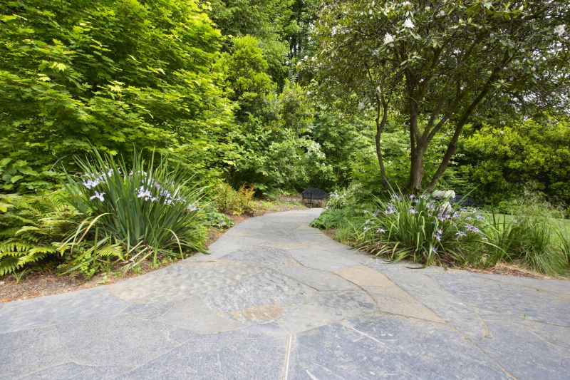 Walkway with Natural Stone Pavers